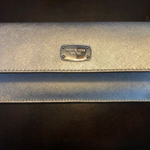 Michael Kors silver wallet
